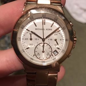 Rose gold Michael Kors watch